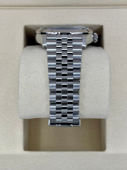 Rolex Date just  Stainless Steel Jubilee Blue Dial