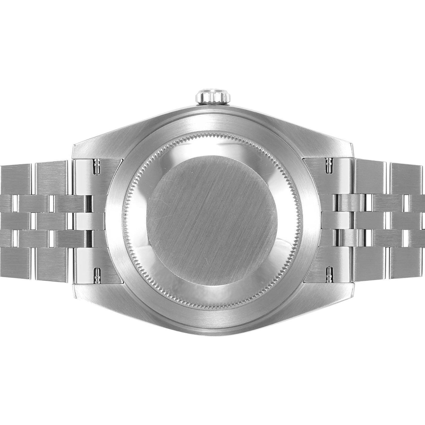 Rolex Date just  Stainless Steel Jubilee Blue Dial